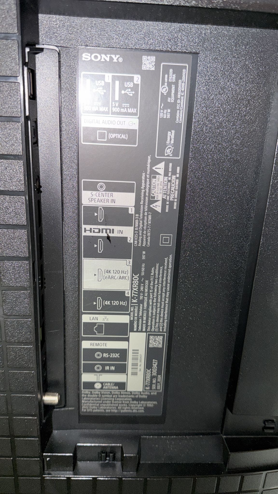 SONY K77XR80_FA